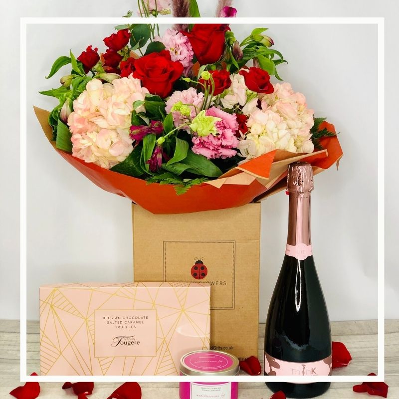 Valentines Gift Sets from Booker Flowers and Gifts, Liverpool Florists