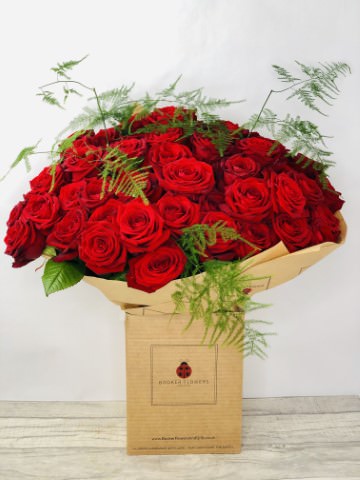 Flower Delivery Liverpool Besotted By You 50 Red Roses