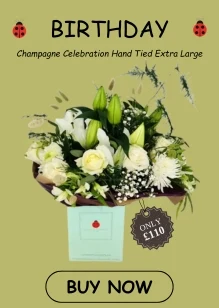 Large all White Bouquet for Liverpool Birthday £110