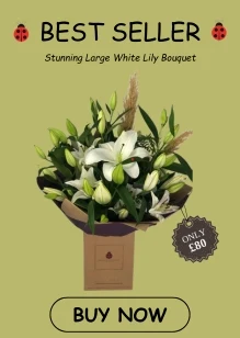 White Lily Bouquet Liverpool