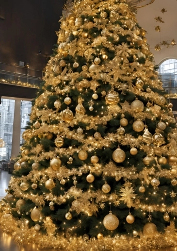 Deluxe Christmas Tree Gold