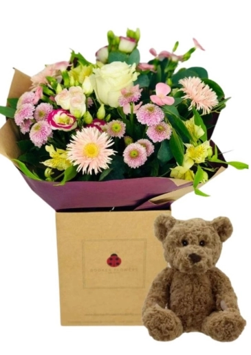 Corporate Gifting Liverpool Flowers and Teddy