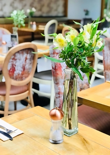 Single Stem Vase for Restaurant In Liverpool The Hayloft Allerton