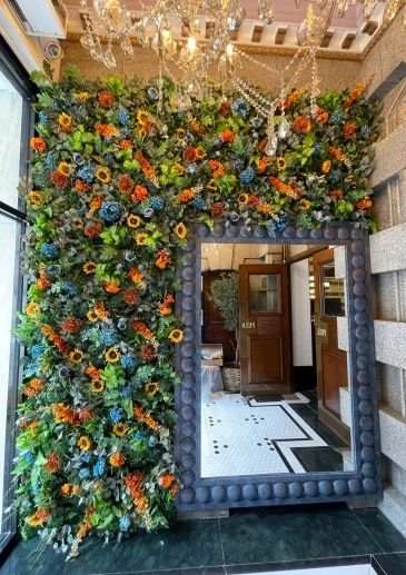 Choose Expert Florists In Liverpool for Corporate Elif City Centre Flower Wall