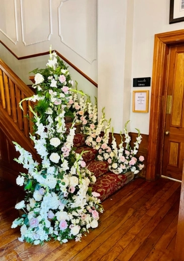 Booker Weddings Liverpool Stair Arrangement