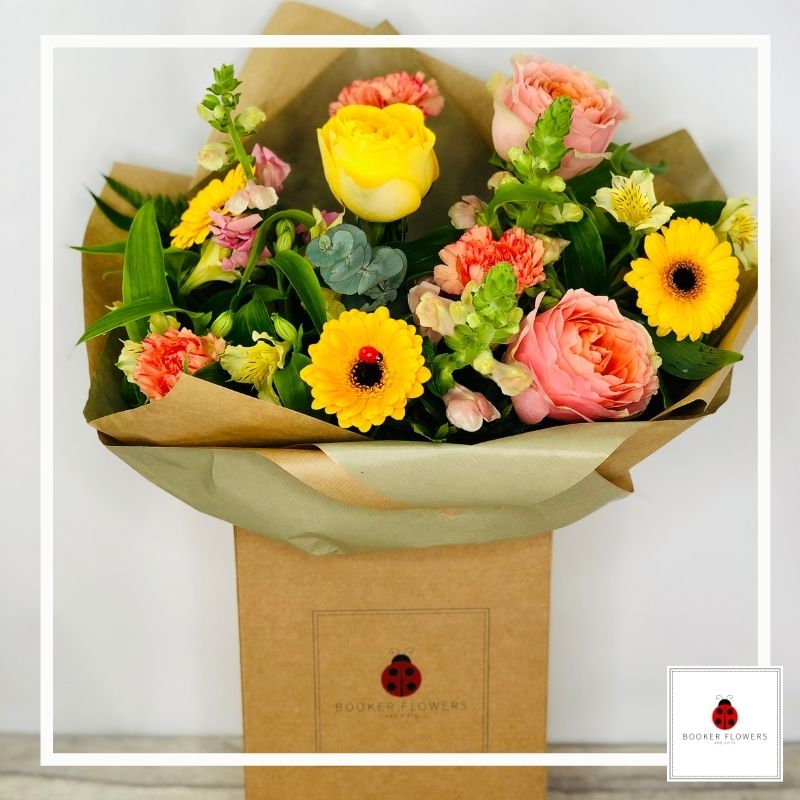 Spring Bouquet of Flowers with Gerberas