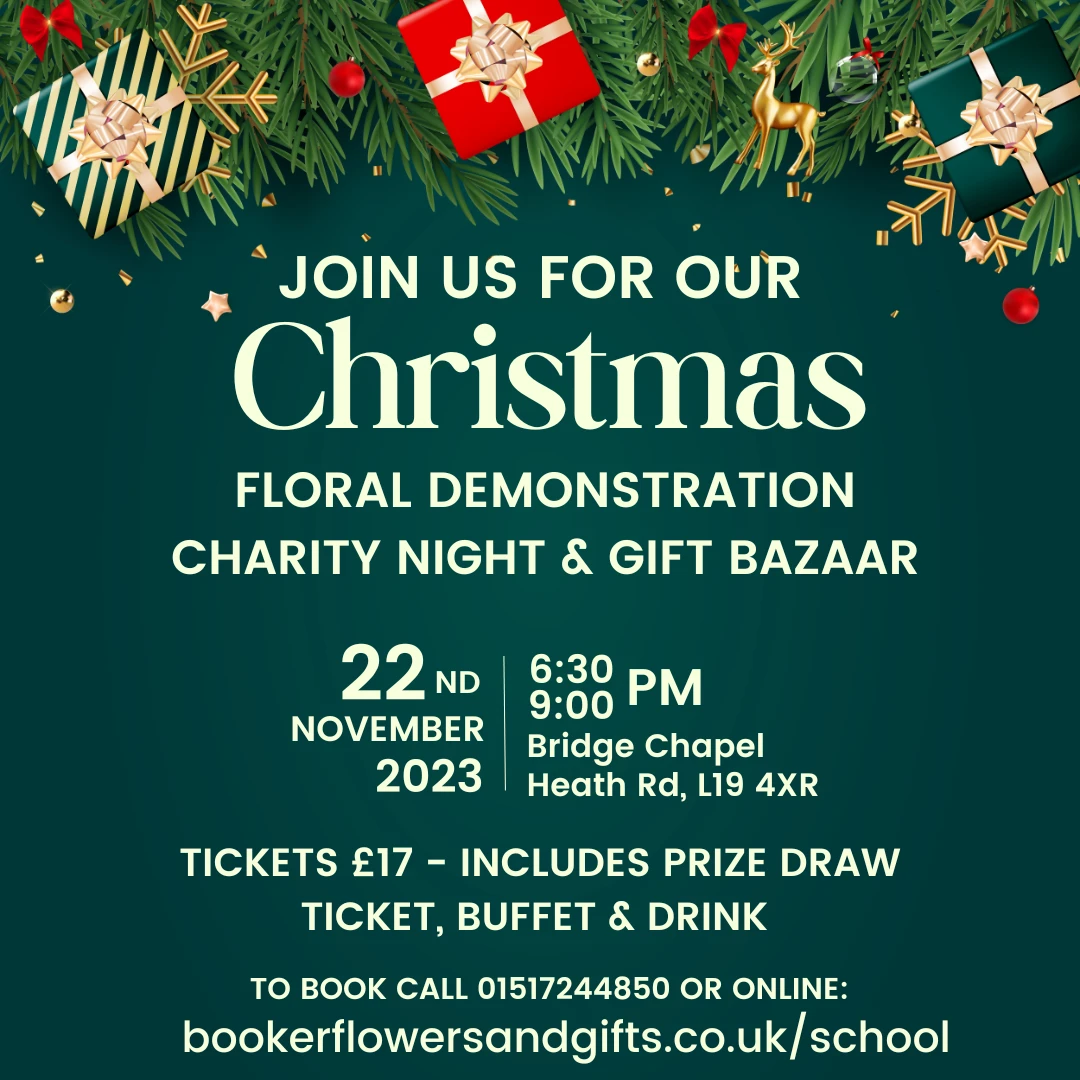 Get tickets for our Christmas Demonstration and Charity Event - £17