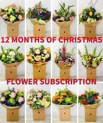 12 Months of Christmas Flower Subscription Large