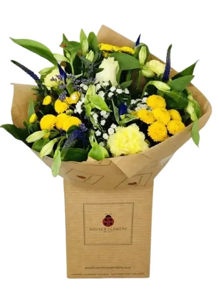 Blue and Yellow Easter Bouquet