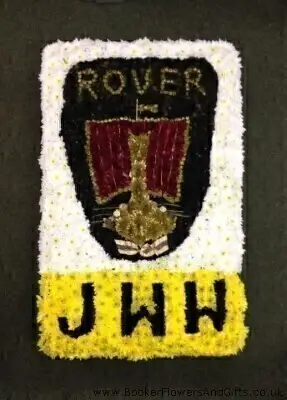 Car Badge With Initials Funeral Flowers