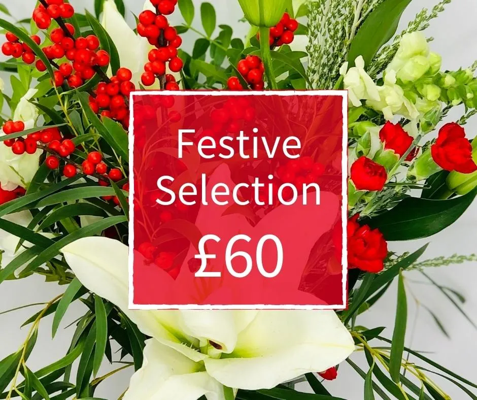 Christmas Florist Choice 60 - Seasonal Handtied Bouquet