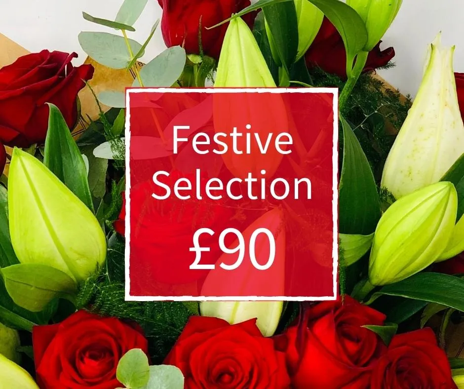Christmas Florist Choice 90 - Seasonal Handtied Bouquet