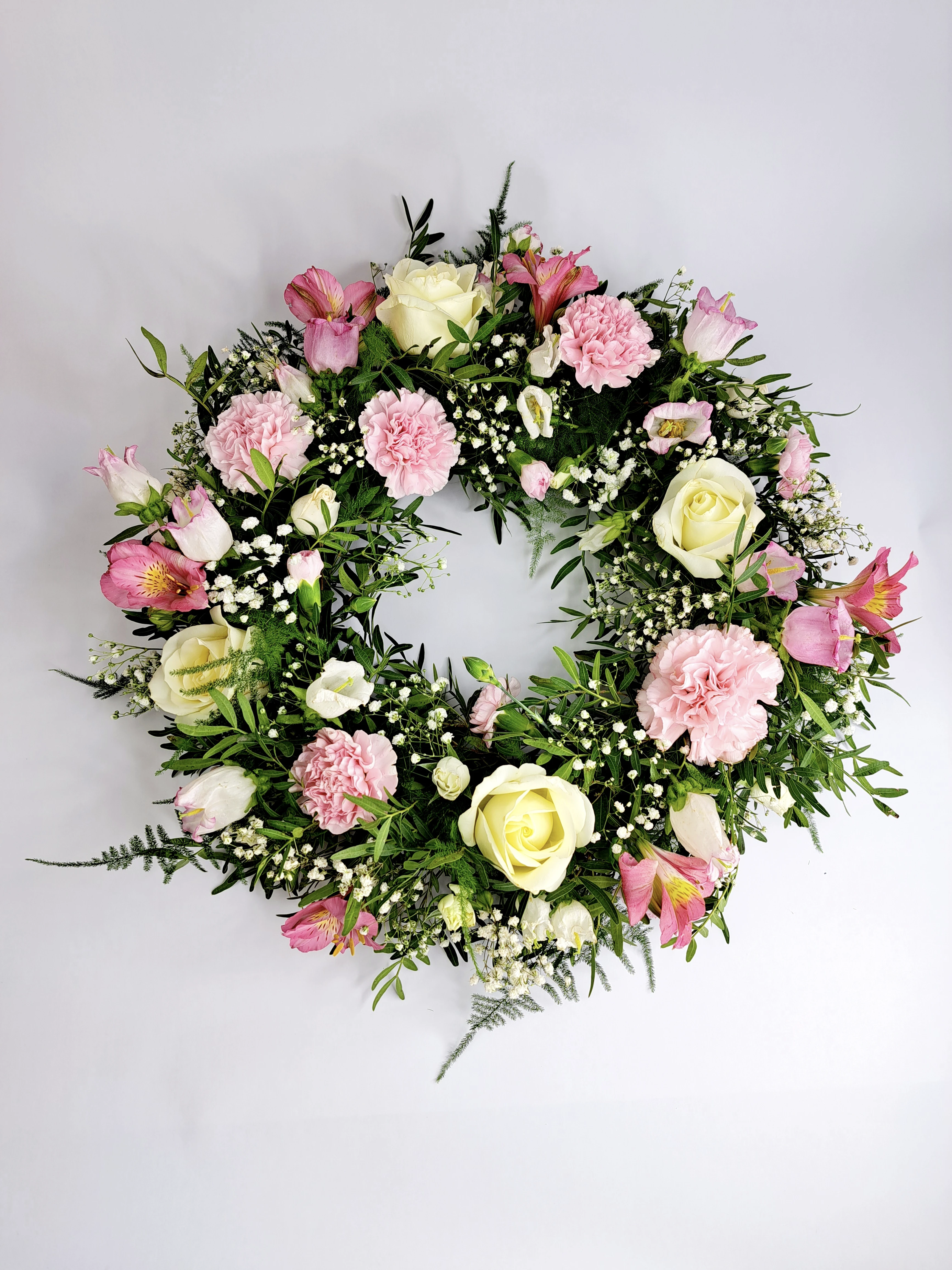 Classic Wreath - Pink and White Extra Large