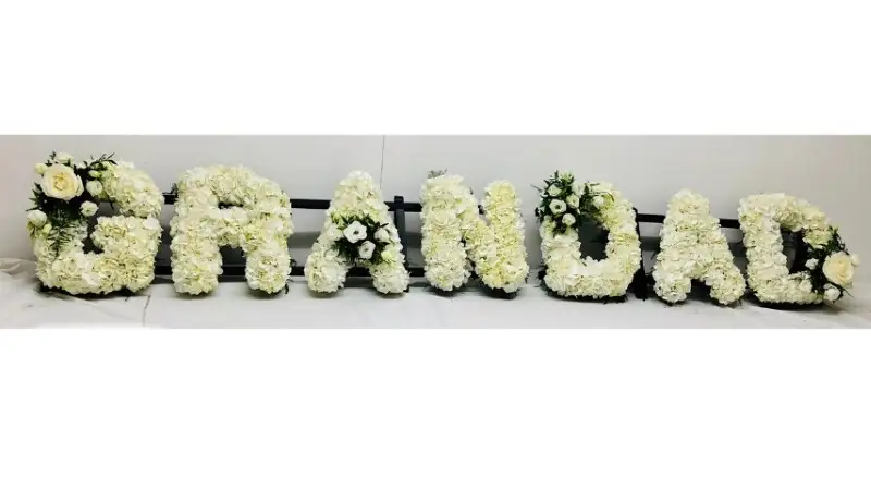 Grandad Funeral Flowers in White