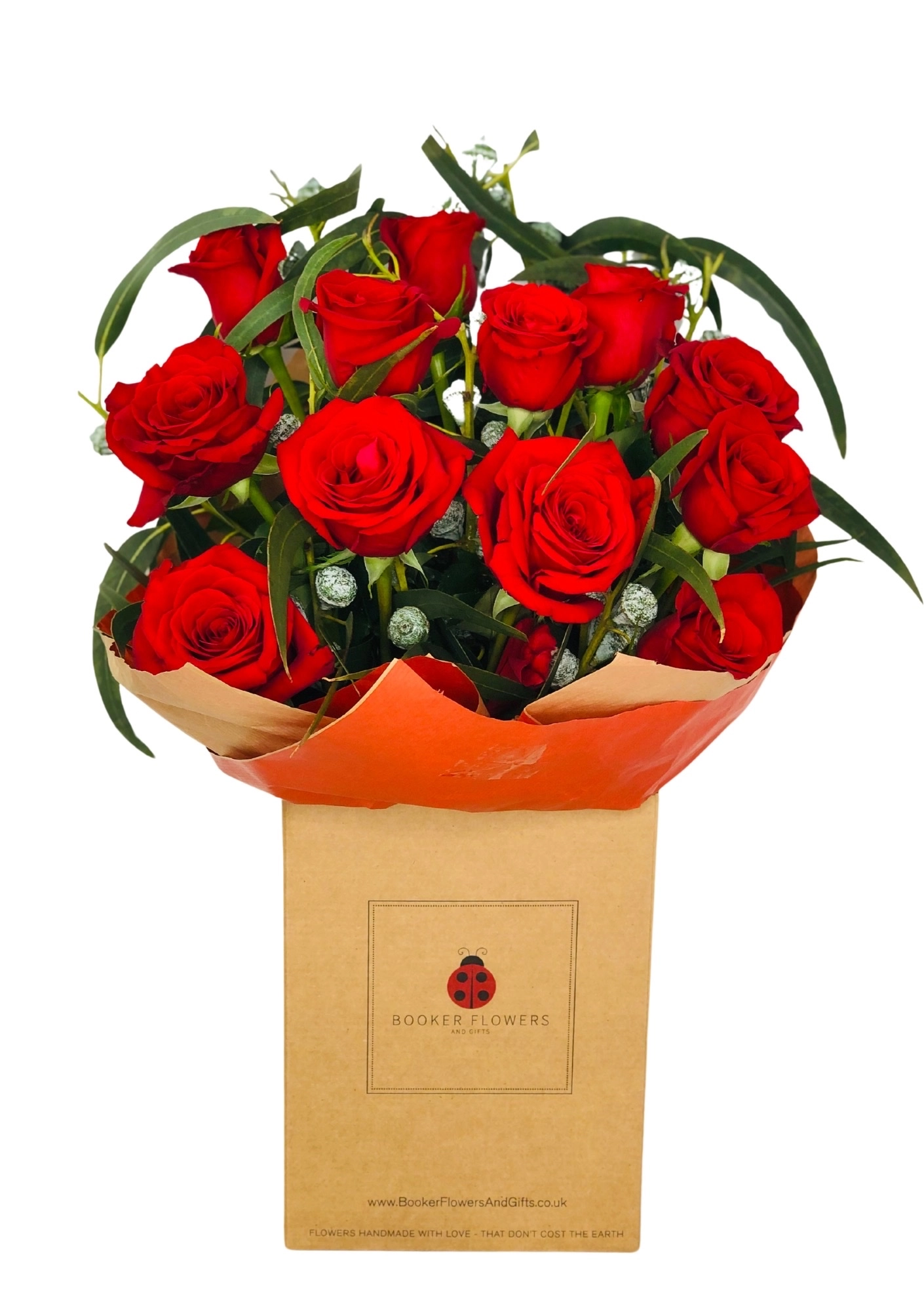 Happy Anniversary 12 Red Roses Handtied