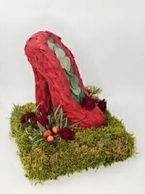 Ladies Red Shoe Funeral Tribute