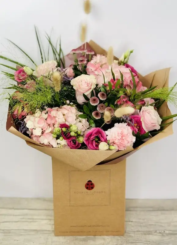 Large 50 Shades of Pink Bouquet of Flowers