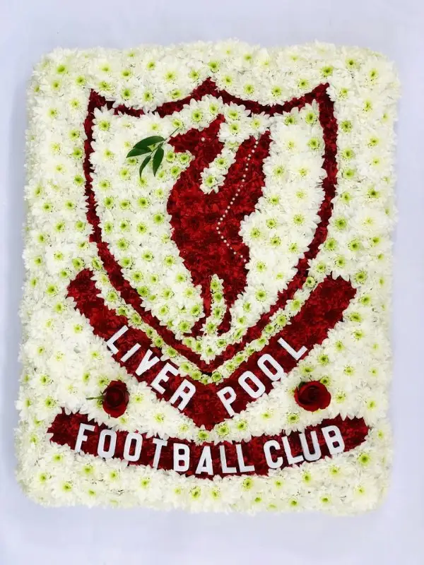 Liverpool Football Club Flag Funeral Flowers