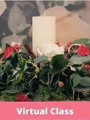Make Your Own Christmas Table Candle Arrangement