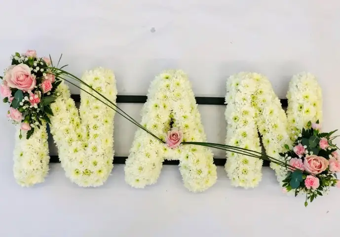 NAN Funeral Flowers in White