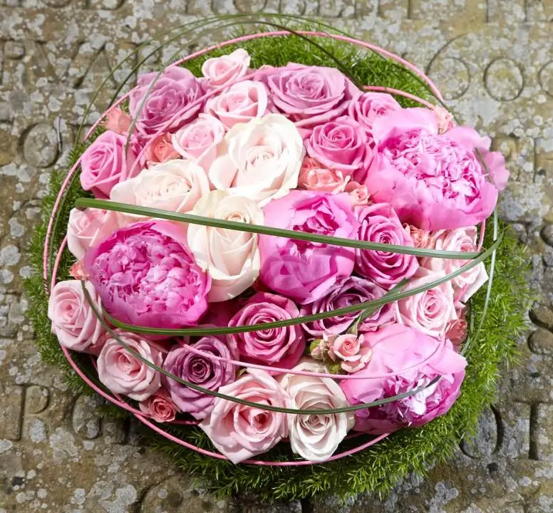 Pink Rose Posy Flower Arrangement