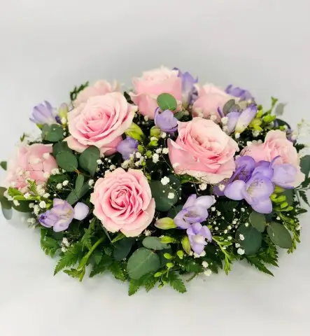 Rose and Freesia Pink and Lilac Posy (Extra Large)