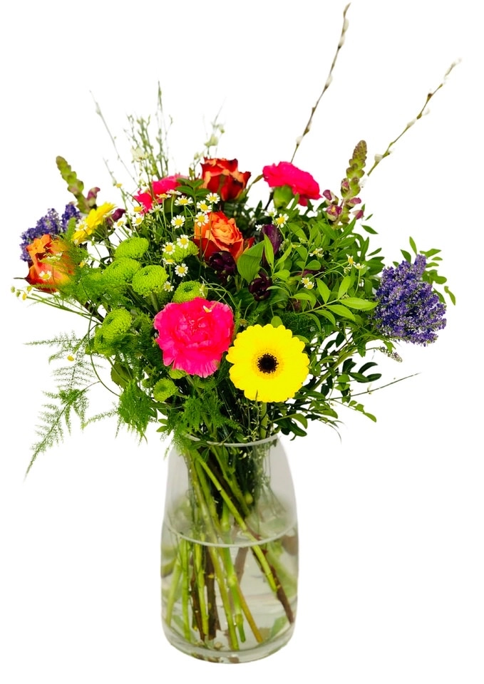 Vibrant Mothers Day Vase of Flowers
