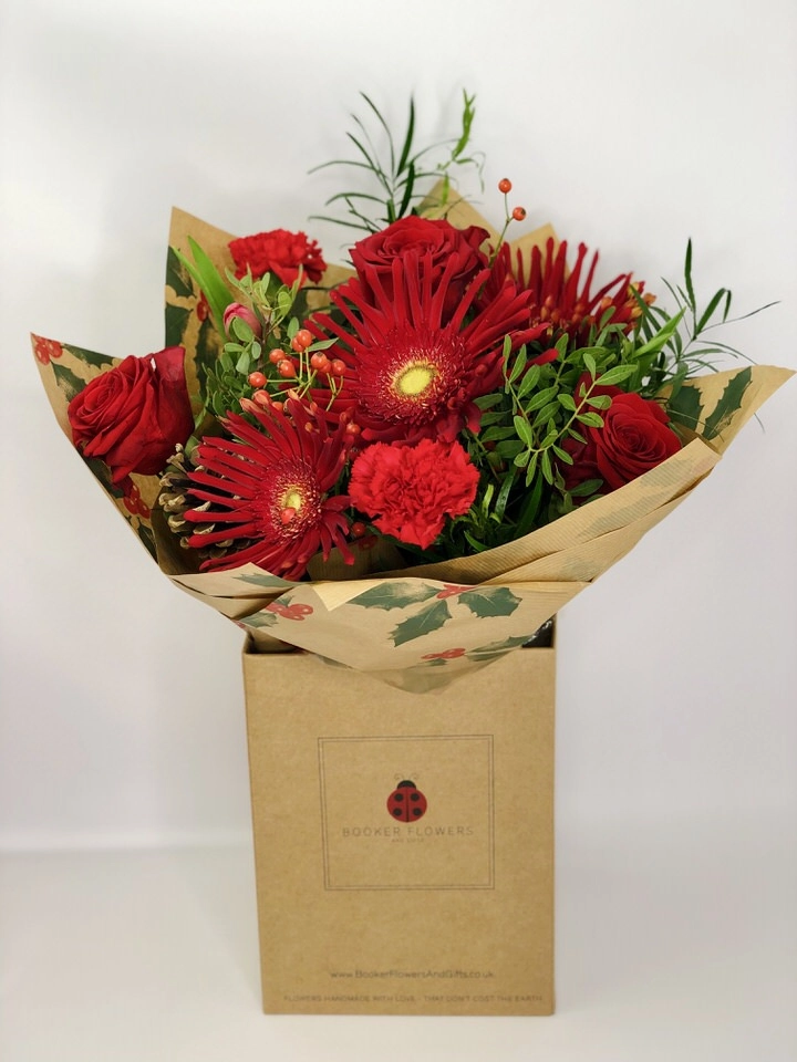 Warm This Winter Christmas Flowers In a Box