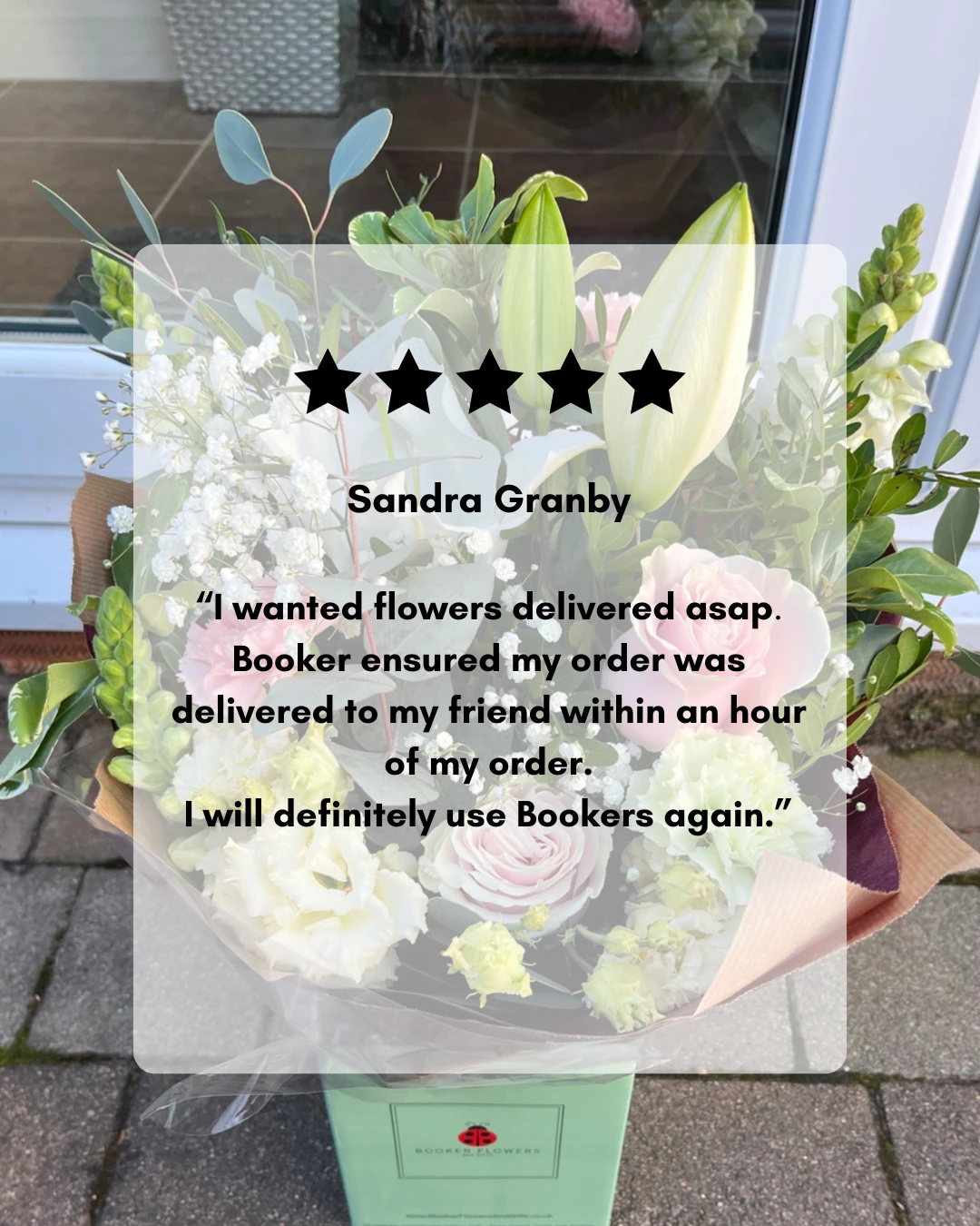 Sandra Granby Review of Liverpool Florist for Fast Turnaround Delivery