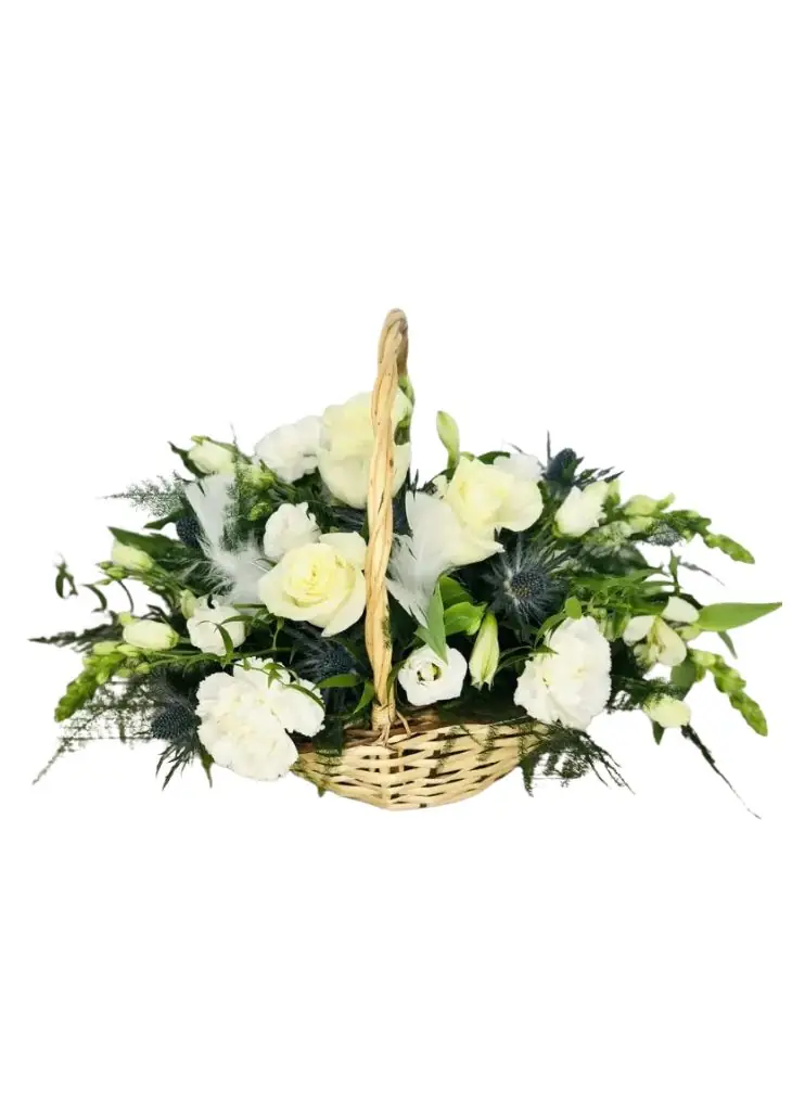 Amazing Grace Sympathy Basket of Flowers