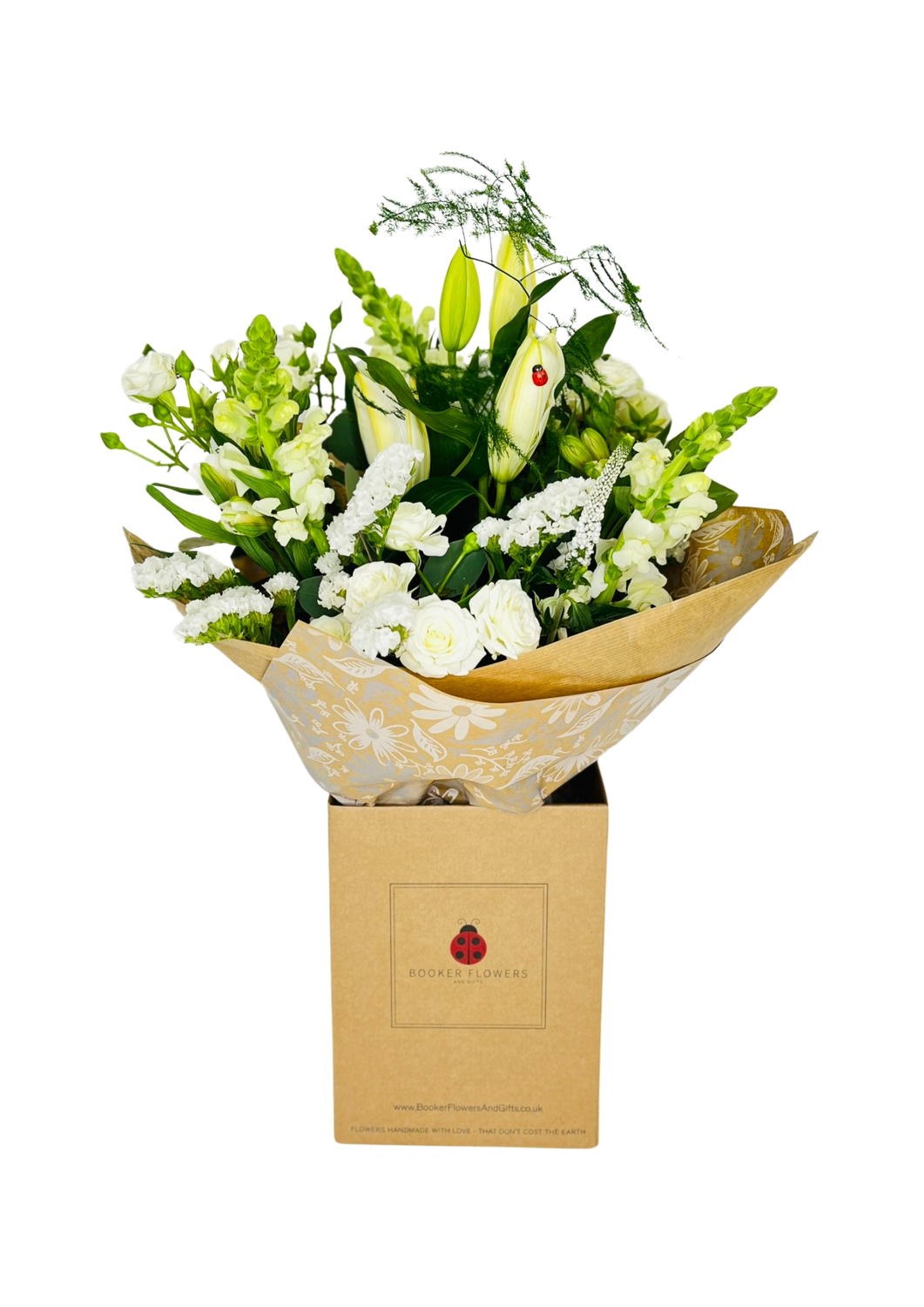 Amazing Grace Sympathy White Flowers Bouquet Large