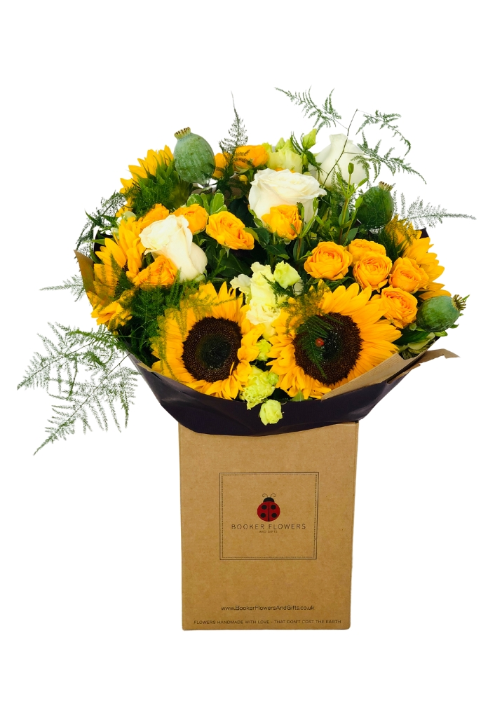 Autumn Sunflower Sensation Handtied Bouquet Autumn Sunflower Sensation Handtied Bouquet