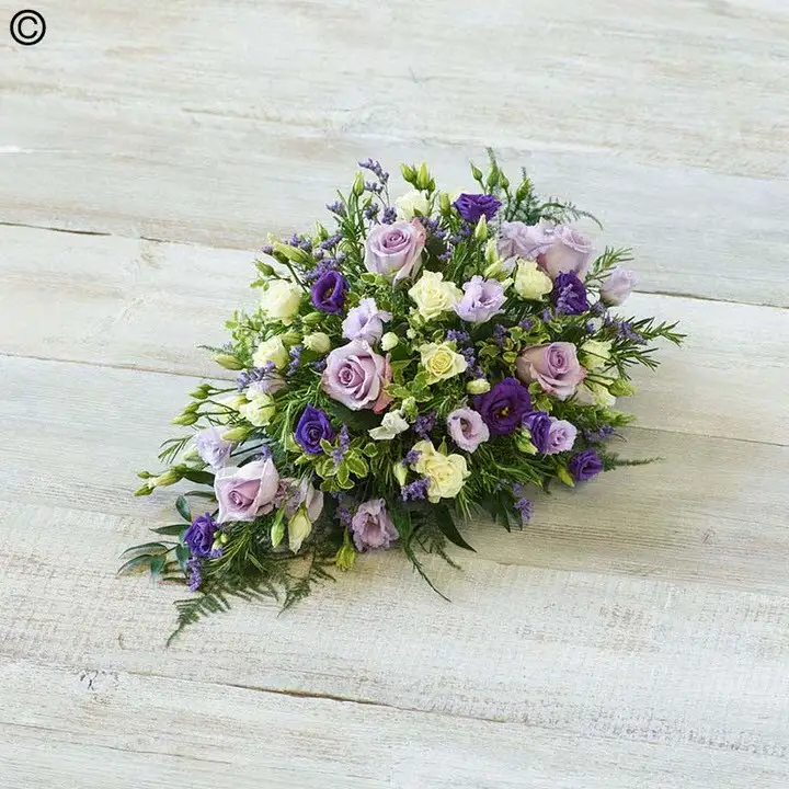 Childrens Casket Spray - Blue and Lilac