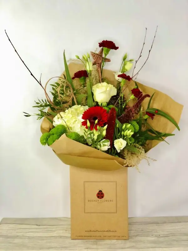 Christmas Cosy Nights Hand Tied Bouquet