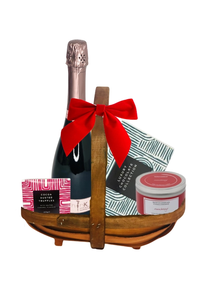 £65 Christmas basket for her including Prosecco and chocolates