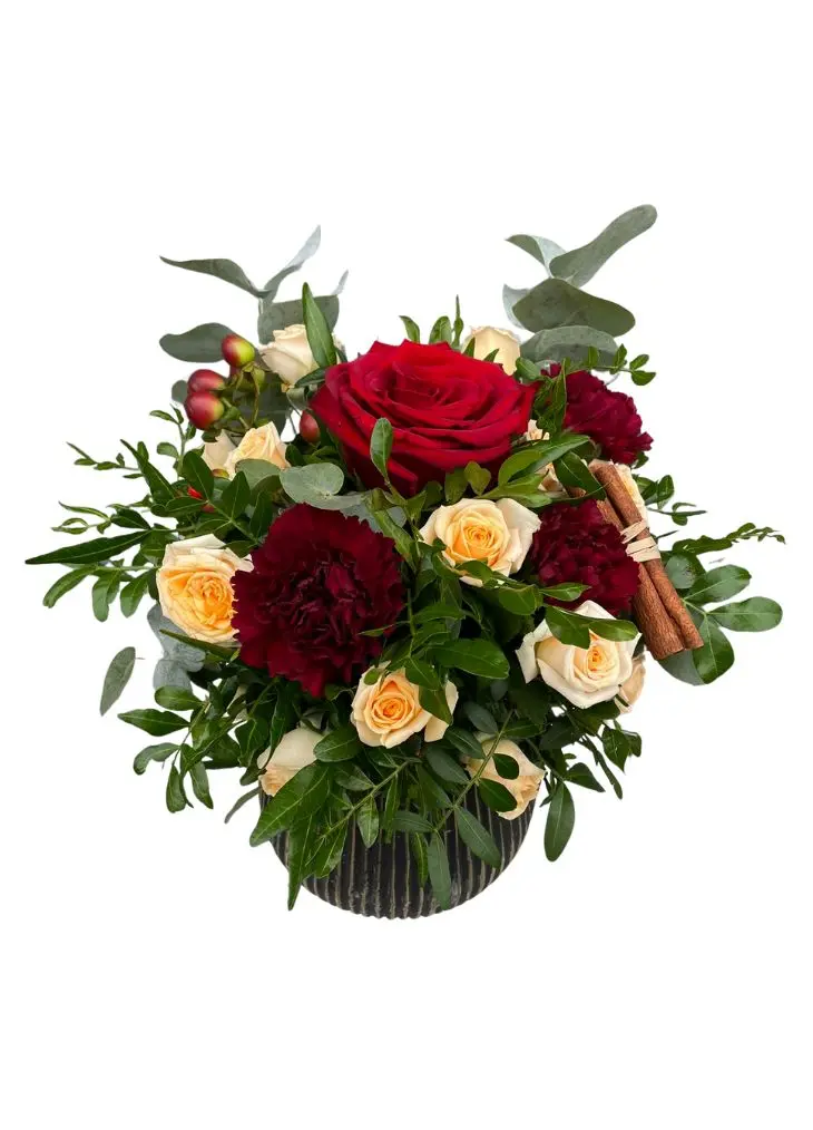 Christmas Pot of Gold Fresh Flower Arrangement Christmas Pot of Gold Fresh Flower Arrangement