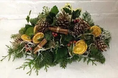 Christmas Table Centrepiece Golds - Small