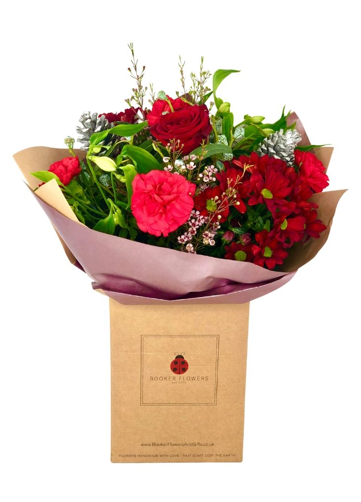 Christmas Wishes Red Flower Bouquet Christmas Wishes Red Flower Bouquet