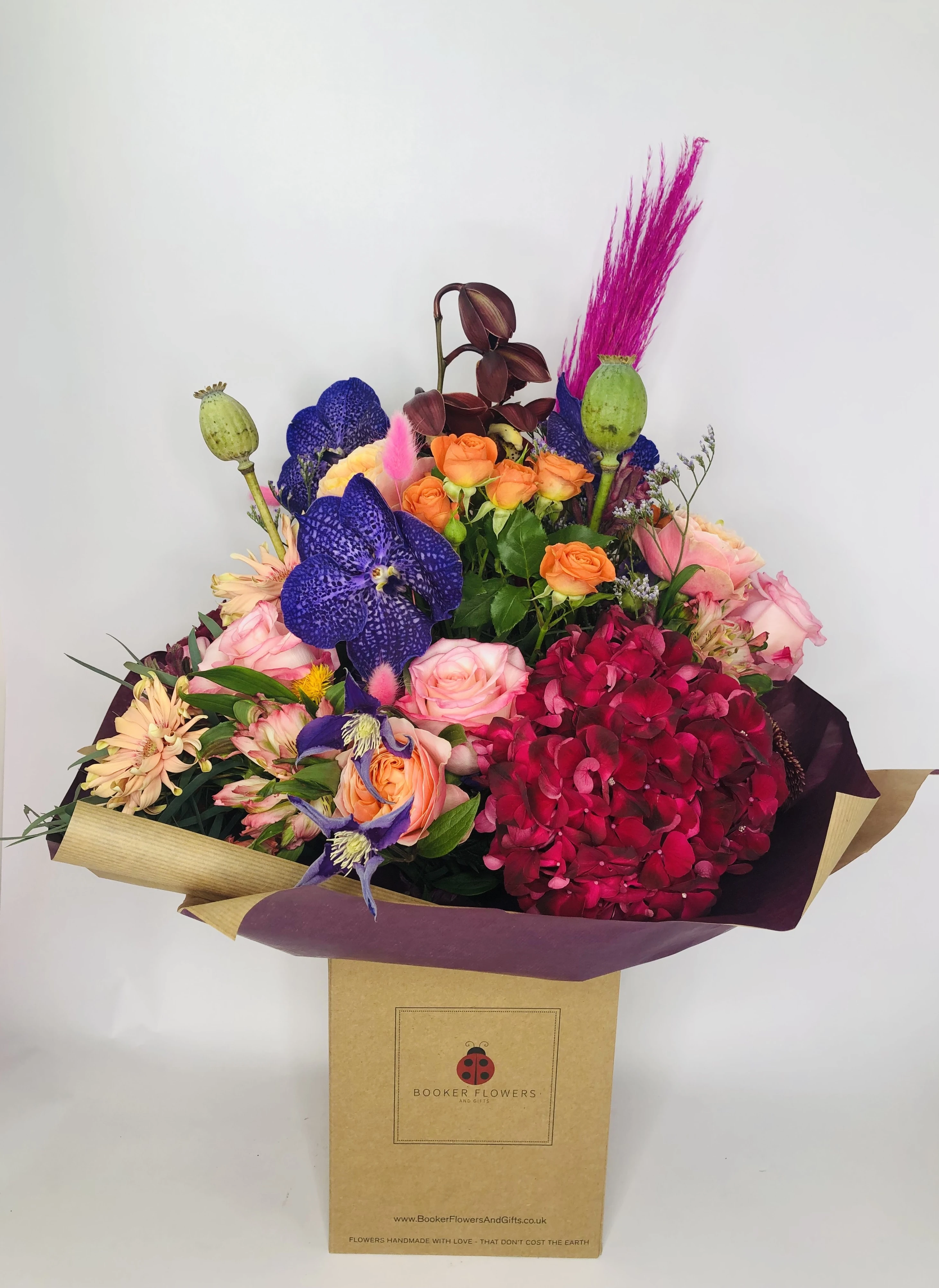 Crimson Blaze Large Bouquet of Autumn Flowers