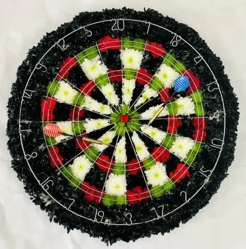 Dartboard Funeral Tribute