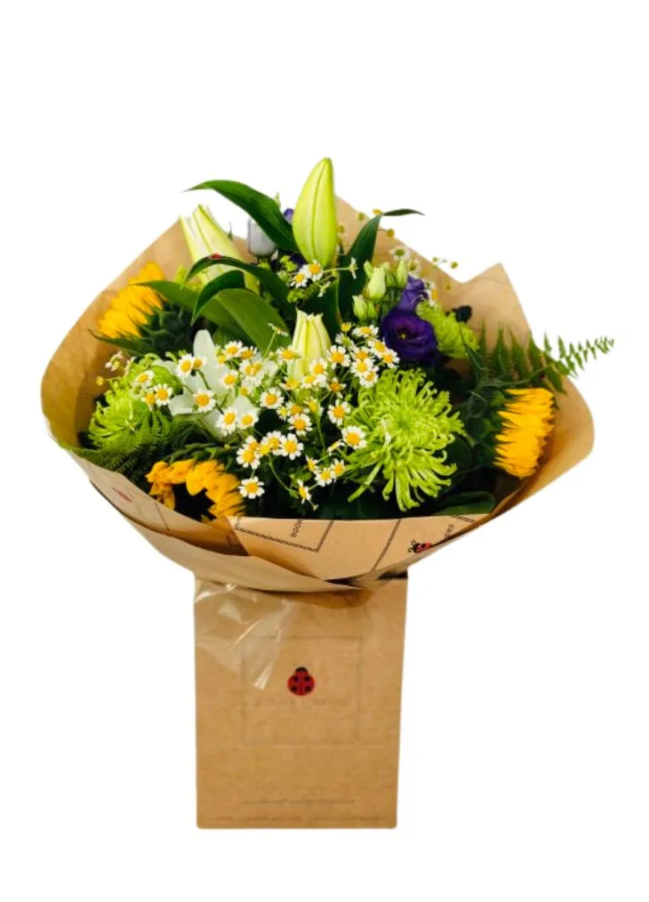 Delightful Daisy Lily and Sunflower Bouquet Delightful Daisy Lily and Sunflower Bouquet