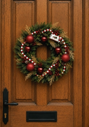 Driving Home For Christmas Wreath Liverpool