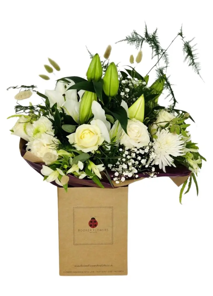 Elegant White Sympathy Hand Tied Extra Large