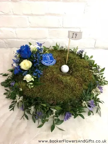 Golf Design Funeral Flowers