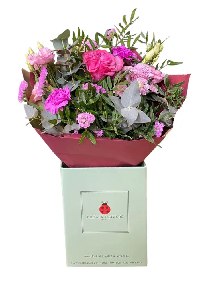 Hot Pink Kiss Valentines Flowers