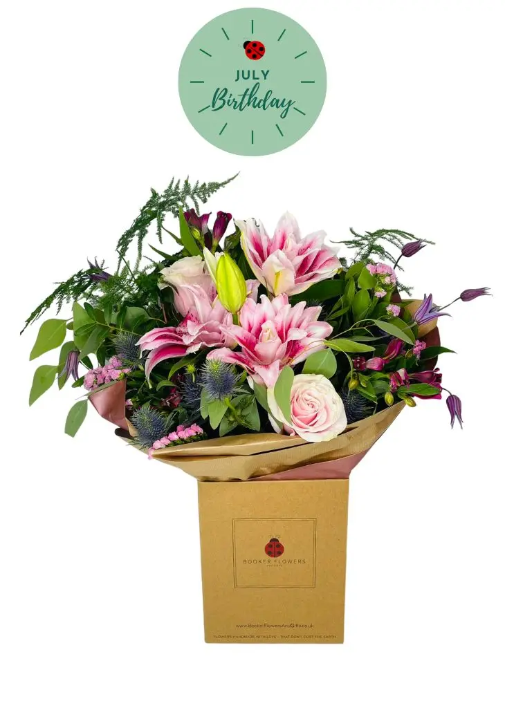 July Birthday Ruby Bouquet