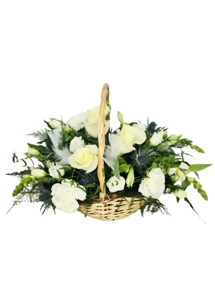 Large Amazing Grace Sympathy Basket of Flowers