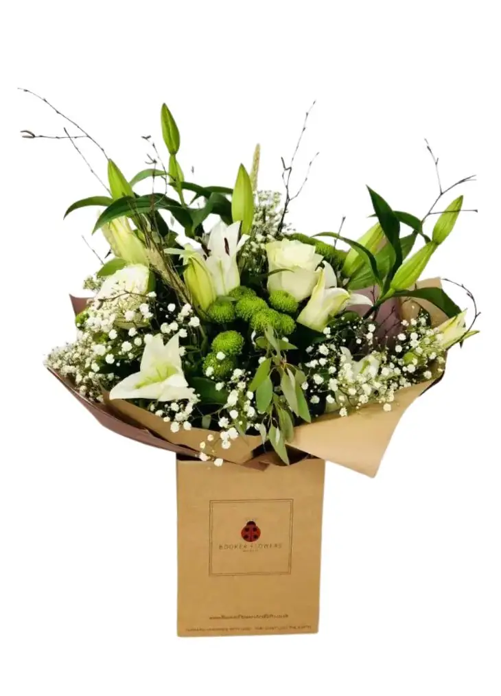 Large Pure and Simple Neutral Hand Tied Bouquet