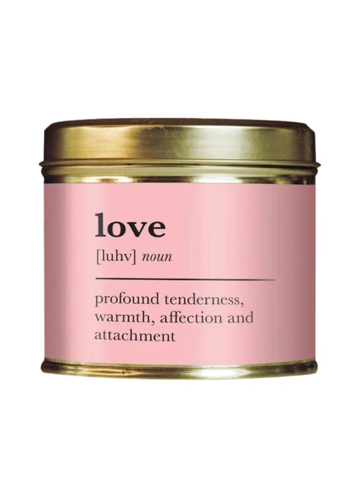 Love Scented Candle Tin