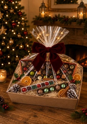 Luxury Belgian Chocolates Christmas Hamper
